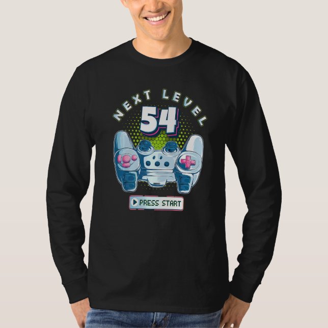 Camiseta 54 Birthday Gamer Next Level 54 Gaming Controller (Anverso)