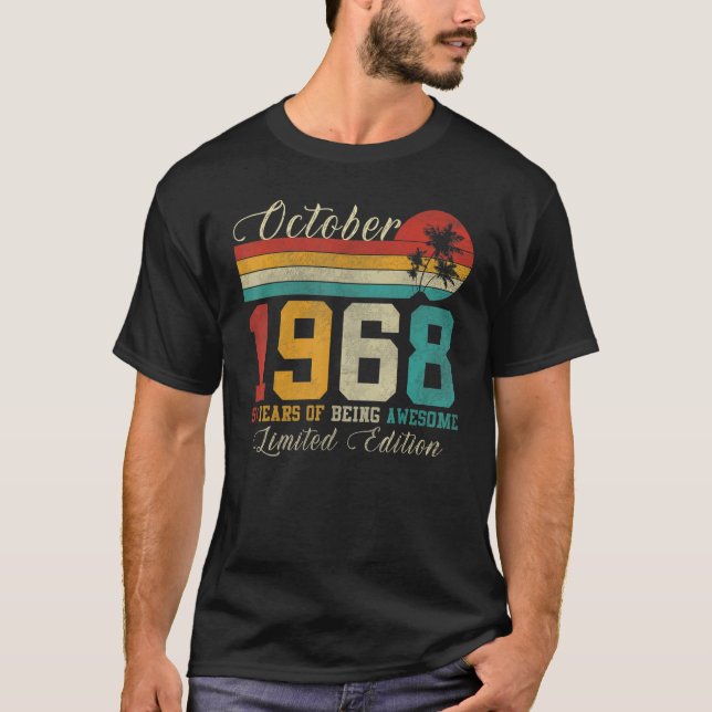 Camiseta 54 de octubre de 1968 54º cumpleaños (Anverso)