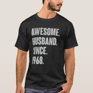Camiseta 54 Wedding Anniversary For Him   Awesome Husband S