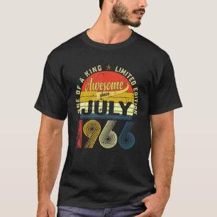Camiseta 55ª Decoración De Cumpleaños Julio 1966 Hombres Mu