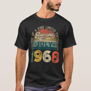 Camiseta 55ª Decoración De Cumpleaños Julio 1968 Hombres Mu