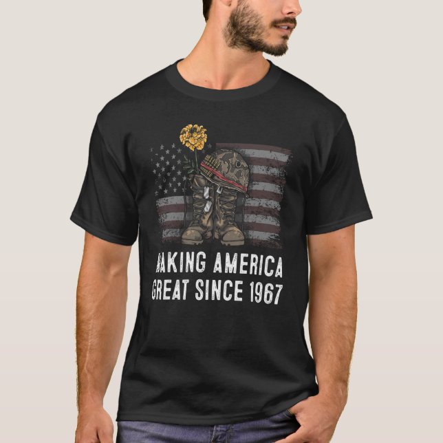 Camiseta 55º cumpleaños que hace grande a Estados Unidos de (Anverso)