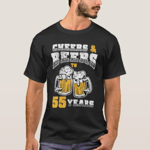 Camiseta 55.ª Alegría Y Cerveza A 55 Años