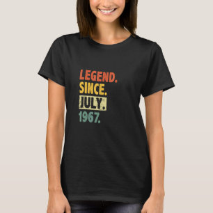 Camiseta 55.ª leyenda de cumpleaños retro de 55 años desde