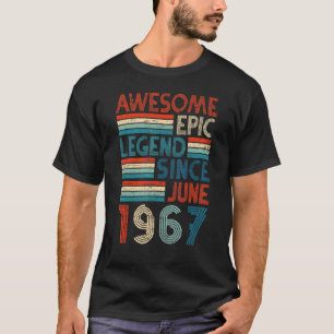 Camiseta 55.ª Leyenda épica asombrosa desde junio de 1967