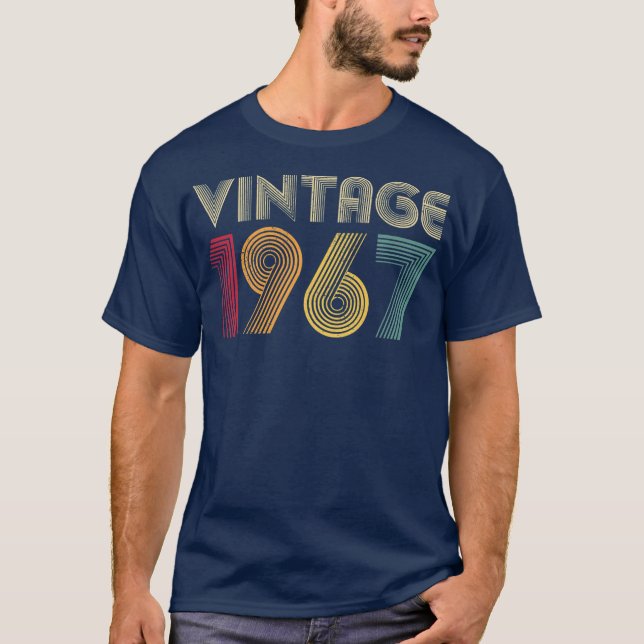 Camiseta 55.ª Regalo de cumpleaños Clásico de Hombres Vinta (Anverso)