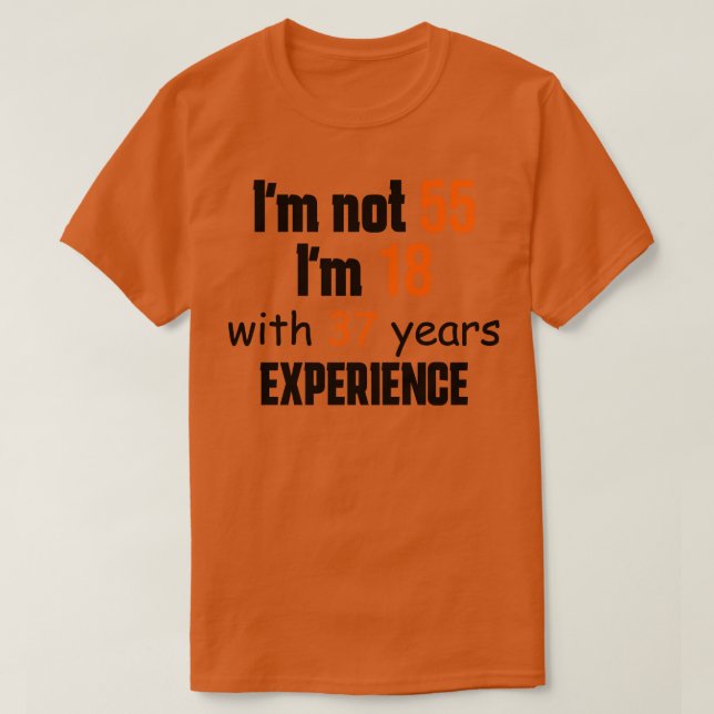 Camiseta 55.º cumpleaños 1 (Diseño del anverso)