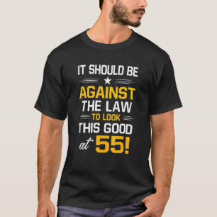 Camiseta 55.º cumpleaños 55 años Hombres de edad