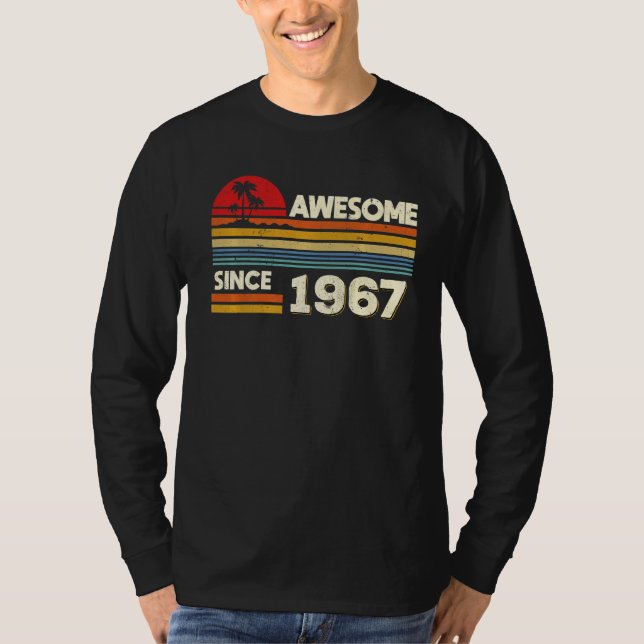 Camiseta 55.º cumpleaños increíble desde 1967 (Anverso)