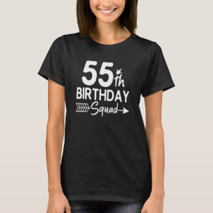 Camiseta 55.º Fiesta del Cuadrado de Cumpleaños Cincuenta y