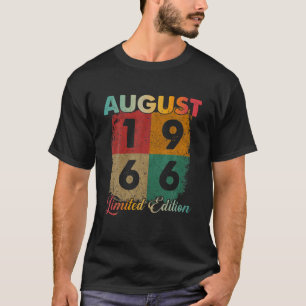 Camiseta 55.º Regalo De Cumpleaños Para Él 1966, Agosto Vin