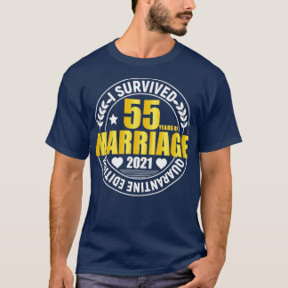 Camiseta 55° Aniversario Boda Regalos 55 Años