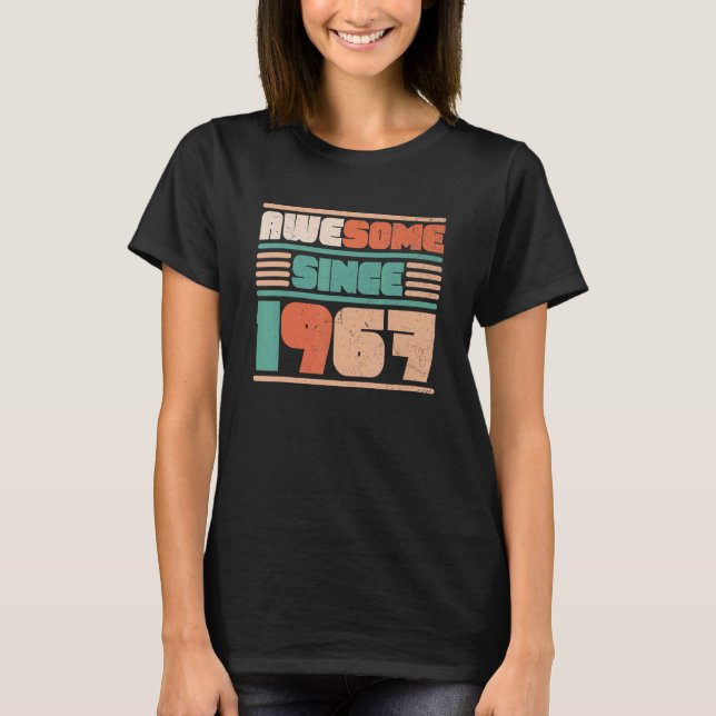 Camiseta 55 años de edad increíble desde 1967 (Anverso)