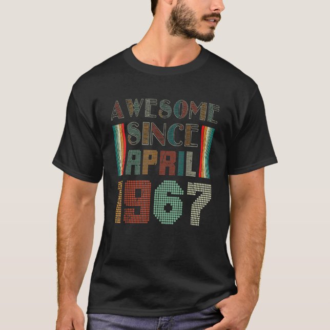 Camiseta 55 años de edad increíble desde abril de 1967 55º  (Anverso)