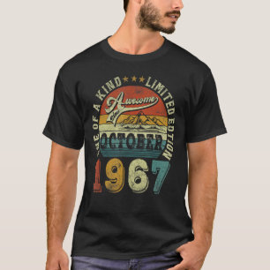 Camiseta 55 años de edad increíble desde el 55º nacimiento 