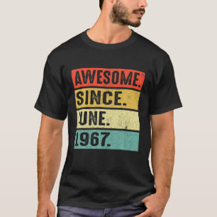 Camiseta 55 Años De Edad Increíble Desde Junio De 1967 55º 