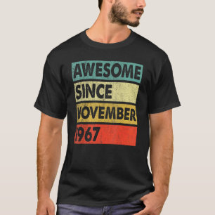 Camiseta 55 años de edad increíble desde noviembre de 1967 