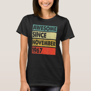 Camiseta 55 años de edad increíble desde noviembre de 1967