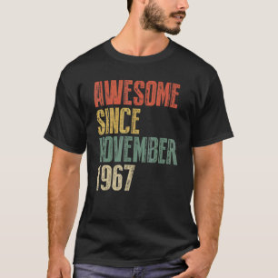 Camiseta 55 años de edad increíble desde noviembre de 1967 