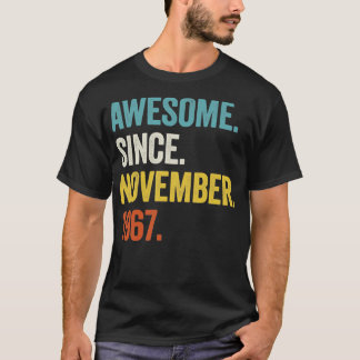 Camiseta 55 años de edad increíble desde noviembre de 1967 