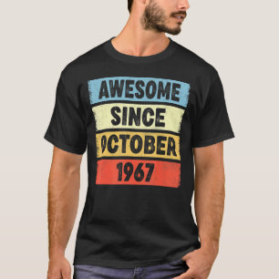 Camiseta 55 años de edad increíble desde octubre de 1967 55