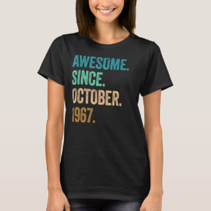 Camiseta 55 años de edad increíble desde octubre de 1967 55