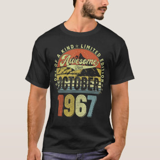 Camiseta 55 años de edad increíble desde octubre de 1967 55