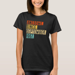 Camiseta 55 años de edad increíble desde septiembre de 1967