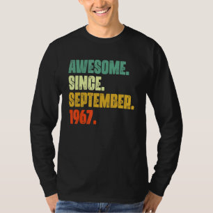 Camiseta 55 años de edad increíble desde septiembre de 1967