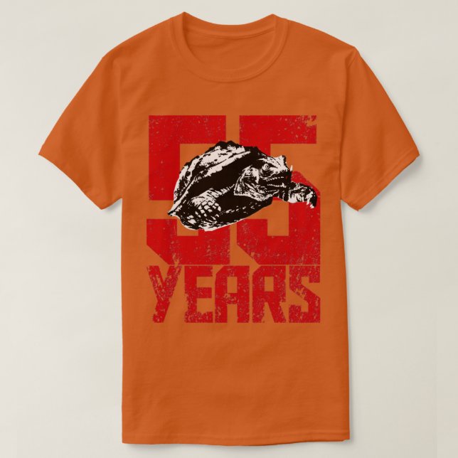 CAMISETA 55 AÑOS DE GAMERA (Diseño del anverso)