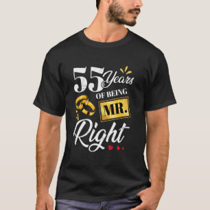 Camiseta 55 Años De Ser El Sr. Muy Gracioso Pareja Boda A