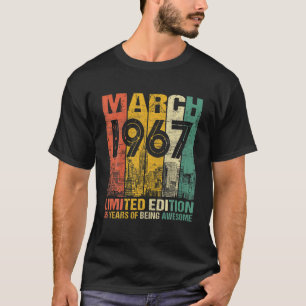 Camiseta 55 Años Marzo De 1967 Edición Limitada 55º Día