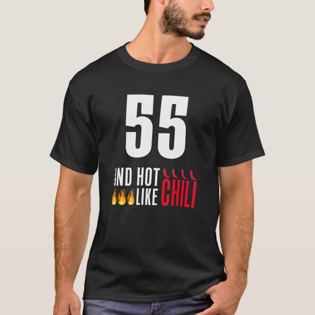 Camiseta 55 Años Mujeres Hombres Divertidos Como Niñas (Anverso)