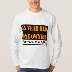 Camiseta 55 años, un dueño - las piezas de las necesidade