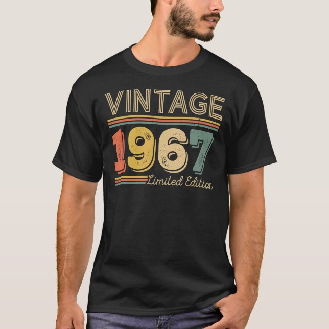 Camiseta 55 años Vintage 1967 55º cumpleaños (Anverso)