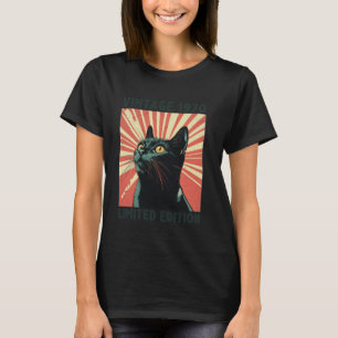 Camiseta 55 años Vintage 1970 Gato Lover 55º cumpleaños