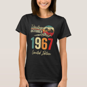 Camiseta 55 años Vintage Octubre 1967 55º cumpleaños
