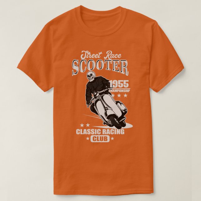 CAMISETA 55 CARRERAS SCOOTER (Diseño del anverso)