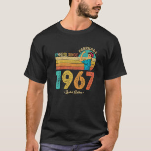 Camiseta 55 Cumpleaños Febrero 1967 Leyenda Desde 1967 55 Y
