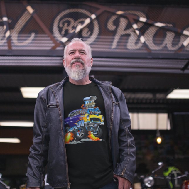 Camiseta 55 Funny Car Flaming Drag Track Beast Long Sleeve (Subido por el creador)