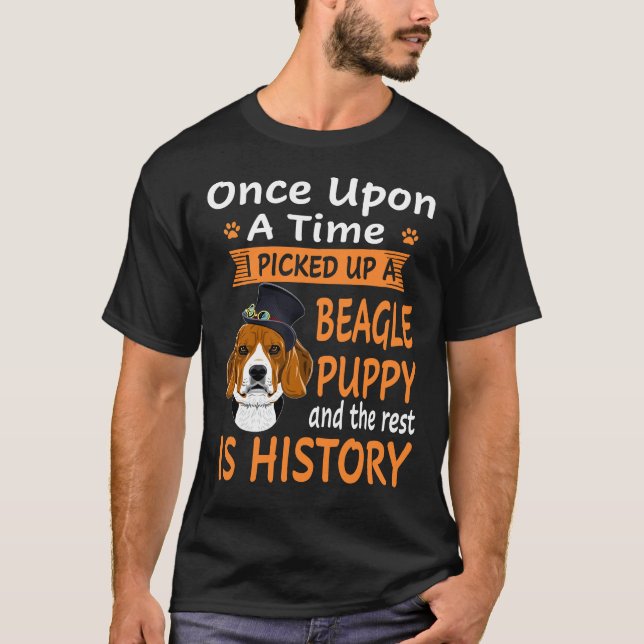 Camiseta 55 Una A Tiempo Beagle Puppy (Anverso)