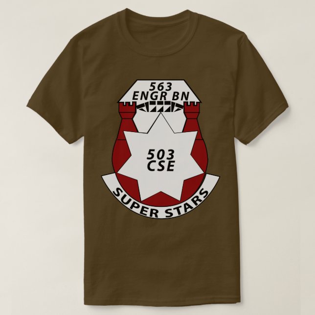 Camiseta 563ᵉʳ ingeniero batallón DUI wo Txt X (Diseño del anverso)