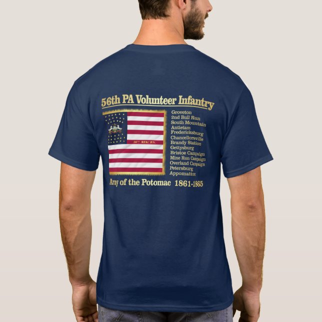 Camiseta 56.ª Infantería Voluntaria de Pensilvania (BH) (Reverso)