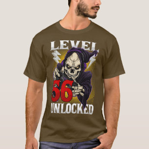 Camiseta 56.º Bocadillo de Jugador de Cumpleaños 56 Gam des