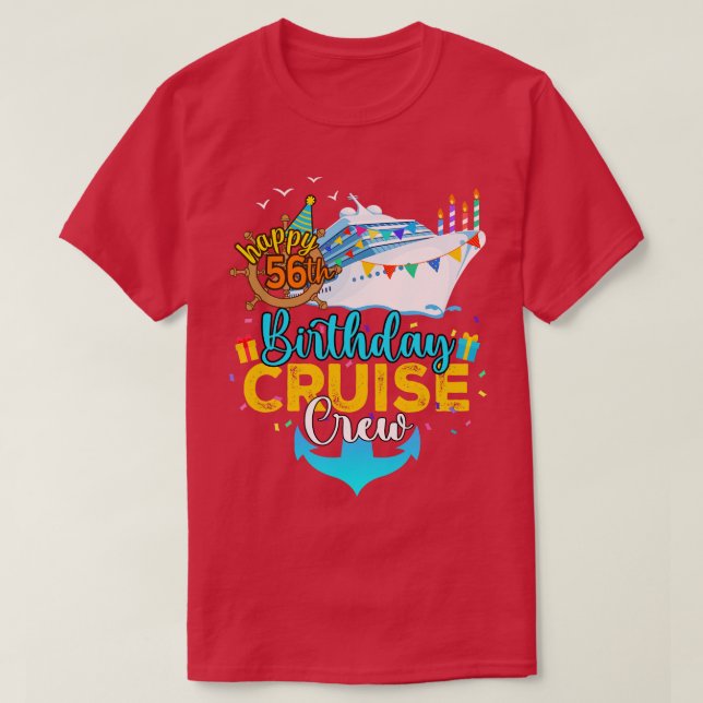 Camiseta 56.º Crucero de Cumpleaños (Diseño del anverso)