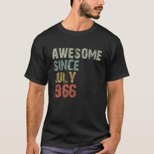 Camiseta 56.º cumpleaños increíble desde julio de 1966: 56 