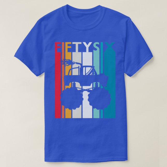 Camiseta 56.º regalo de cumpleaños Monstruo camioneta camis (Diseño del anverso)