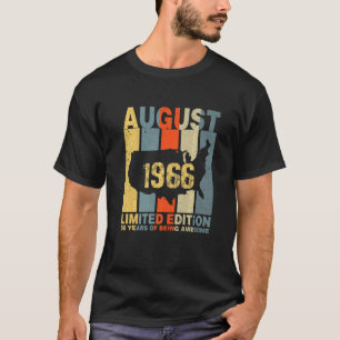 Camiseta 56 Agosto 1966 56 Años De Ser Awesom