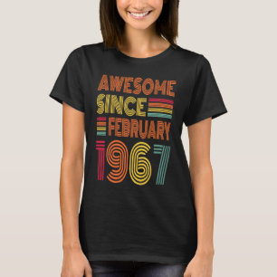 Camiseta 56 años de edad increíble desde febrero de 1967 56