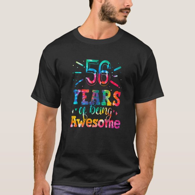 Camiseta 56 Años De Ser Impresionante Tejido 56 Años De Eda (Anverso)